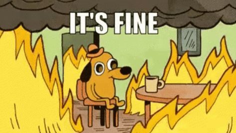 It's fine dog meme